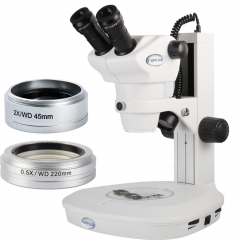 KOPPACE 4X-100X 双目立体显微镜 WF10X/22目镜 手机维修显微镜 上下LED光源