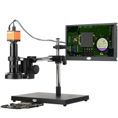 KOPPACE 17X-108X 显微镜 1600万像素 HDMI 13.3英寸显示屏 工业显微镜 手机维修电子显微镜