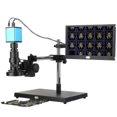 KOPPACE 15X-100X 自动对焦显微镜 万向支架 HDMI高清显微镜 可拍摄照片和视频 13.3英寸高清显示屏