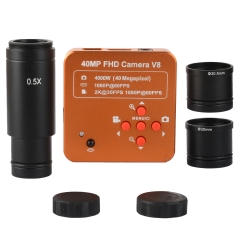 KOPPCE 4000万像素显微镜相机 0.5X电子目镜 HDMI相机 接口23.2mm至30mm和30.5mm电子目镜