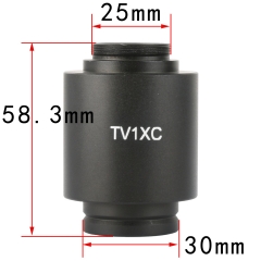 KOPPACE 1X C接口 显微镜相机适配器 30mm显微镜安装接口 25.4mm显微镜相机接口