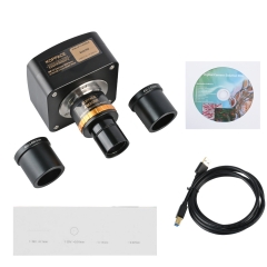 KOPPCE 1800万像素 显微镜相机 USB3.0 可调焦0.5X工业相机电子目镜 23.2mm至30mm和30.5mm
