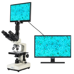KOPPACE 40X-1600X 三目生物显微镜 200万像素 11.6英寸 高清HDMI复合显微镜
