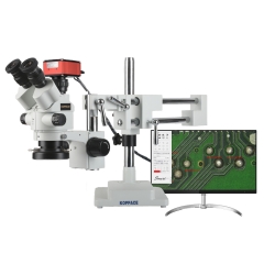 KOPPACE 4K高清立体测量显微镜 3.5X-180X 4K图像和视频 双臂支架 电子显微镜