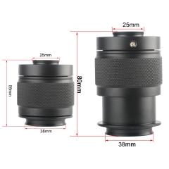 KOPPACE 1X三目立体显微镜目镜接口 38mm 显微镜安装接口 相机接口25mm