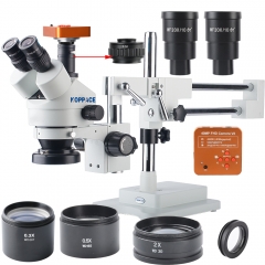KOPPACE 2.1X-180X 三目立体显微镜 4000万像素 工业显微镜相机 手机维修显微镜