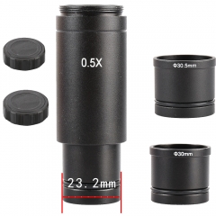 KOPPCE 显微镜电子目镜 0.5X C接口镜头转接器 工业相机电子目镜 接口23.2mm至30mm和30.5mm