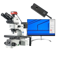 KOPPACE 50X-500X 三目明暗场冶金显微镜 DIC 4K测量相机 上下LED照明系统 6英寸平台