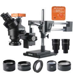 KOPPACE 2.1X-180X 三目立体显微镜 黑色 4000万像素 工业显微镜相机 手机维修显微镜