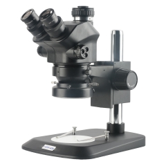 KOPPACE 7X-50X 黑色三目立体显微镜 144 LED环形灯 0.5X CTV接口 手机维修显微镜
