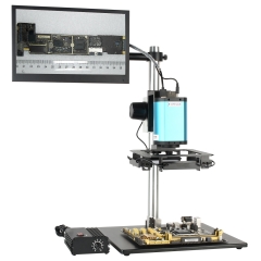 KOPPACE  200万像素 1X-14X 大视场自动聚焦显微镜 支持拍照录像 大型PCB电路板检测 13.3寸高清显示器