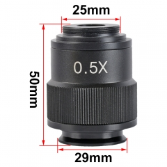 KOPPACE 0.5X C-Mount 生物显微镜相机适配器 29mm 显微镜安装接口 25.4mm 显微镜相机接口