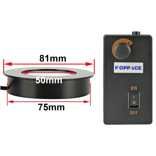 KOPPACE 48颗LED灯珠 显微镜底光源 安装接口直径75mm通光面50mm