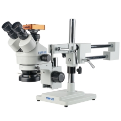 KOPPACE 三目立体电子显微镜 3.5X-180X连续变倍镜头 双臂支架