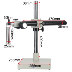 KOPPACE 单臂显微镜万向支架 超长工作距离 镜头角度可调 吊杆直径25mm