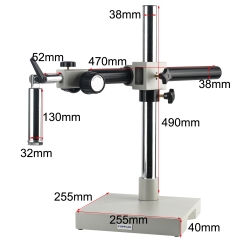 KOPPACE 单臂显微镜万向支架 超长工作距离 镜头角度可调 连杆直径32mm