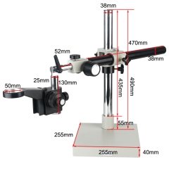KOPPACE 单臂显微镜通用支架 50mm镜头调焦架角度可调 微调精度0.002mm